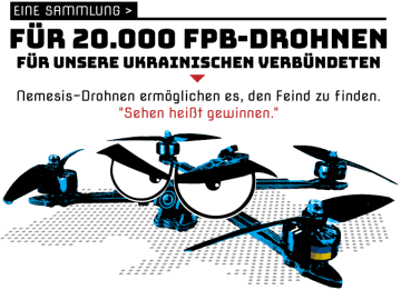 Logo sbírky dronů pro ukrajinu